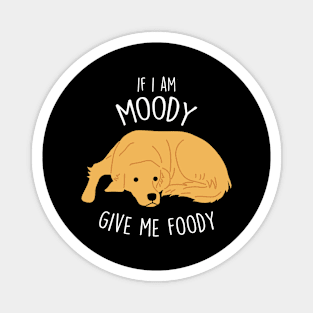 Golden Retriever Dog Moody Foody Magnet